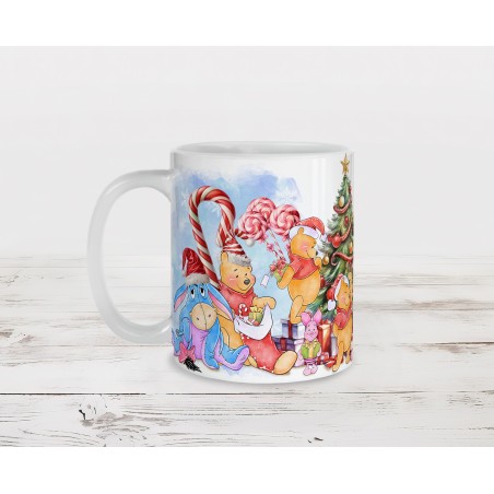 Mug personnalisé, tasse personnalisable: Winnie l'ourson Noël