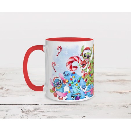 Mug personnalisé, tasse personnalisable: Stitch Noël