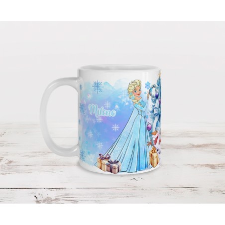 Mug personnalisé, tasse personnalisable: Reine des neiges Noël