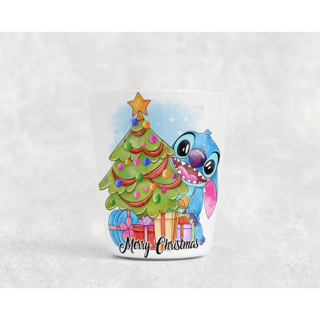 Gobelet enfant personnalisable, verre enfant, gobelet personnalisé Stitch Noël