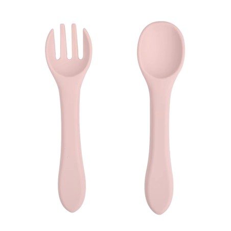 Set couverts pour bébé et enfant en silicone.