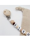 Attache tétine personnalisée, silicone, cadeau naissance, bébé, Safari