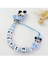 Attache tétine personnalisée, Bébé Mickey. Silicone, cadeau naissance, bébé.