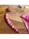 Attache tétine personnalisée, silicone, cadeau naissance, bébé.
