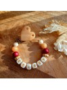 Attache tétine personnalisée, silicone, cadeau naissance, bébé.