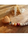 Attache tétine personnalisée, silicone, cadeau naissance, bébé.