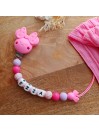 Attache tétine personnalisée, silicone, cadeau naissance, bébé, Minnie