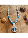 Collier d'allaitement personnalisée, silicone, cadeau naissance, Mykonos