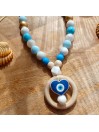 Collier d'allaitement personnalisée, silicone, cadeau naissance, Mykonos