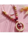 Collier d'allaitement personnalisée, silicone, cadeau naissance, Praga