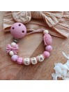 Attache tétine personnalisée, silicone, cadeau naissance, bébé, Hérison