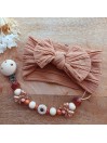 Attache tétine personnalisée, silicone, cadeau naissance, bébé.