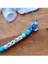 Attache tétine personnalisée, silicone, cadeau naissance, Stitch.