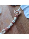 Attache sucette personnalisée, silicone, cadeau naissance, bébé, Oiseau