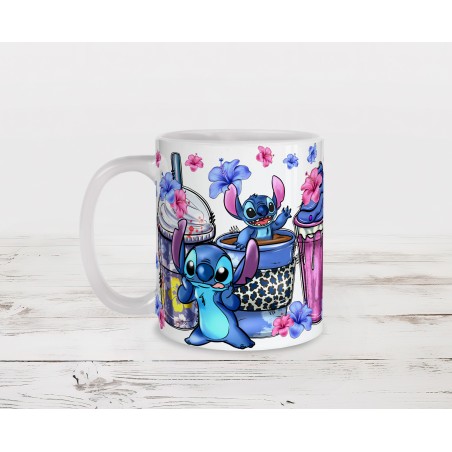 Mug-Tasse Personnalisé : Stitch à Hawaï