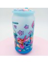 Canette en verre givré dégradé: Stitch musicien.