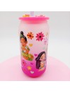 Canette en verre givré dégradé: Les Princesses.