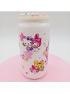 Canette en verre: Hello Kitty.