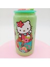 Canette en verre : Hello Kitty