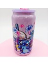 Canette en verre Lilac Irisé : Set Stitch et Toppers