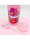 Canette en verre Rose Candy : Set Care Bears et Topper