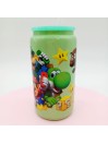 Canette en verre Vert : Mario