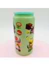 Canette en verre Vert : Mario