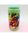 Canette en verre Vert : Mario