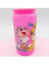 Canette en verre rose fushia : Pan Pan & Miss Bunny