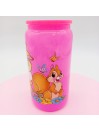 Canette en verre rose fushia : Pan Pan & Miss Bunny