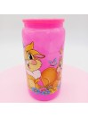 Canette en verre rose fushia : Pan Pan & Miss Bunny