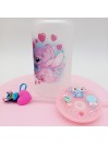 Canette en verre givré: Stitch et Angel