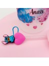 Canette en verre givré: Stitch et Angel