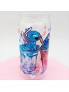 Canette en verre transparent: Stitch et Angel