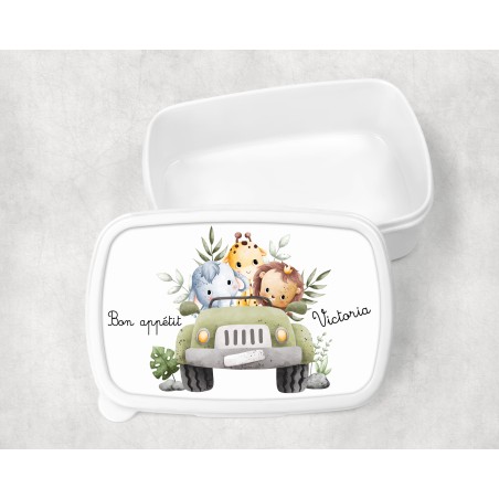Boîte à goûter enfant personnalisable, boîte personnalisé, enfant maternelle Victoria