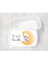 Boîte à goûter enfant personnalisable, boîte personnalisé, enfant maternelle Lune Camille