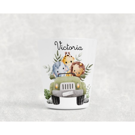 Gobelet enfant personnalisable, verre enfant, gobelet personnalisé Safari Victoria