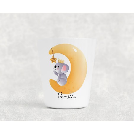 Gobelet enfant personnalisable, verre enfant, gobelet personnalisé Lune Camille