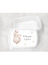 Boîte à goûter enfant personnalisable, boîte personnalisé, enfant maternelle Nuage Lapin