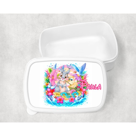 Boîte à goûter enfant personnalisable, boîte personnalisé, enfant maternelle Panpan