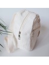 Sac à dos maternelle, enfant prénom, velours côtelé, mini sac à dos personnalisable.