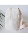 Sac à dos maternelle, enfant prénom, velours côtelé, mini sac à dos personnalisable.
