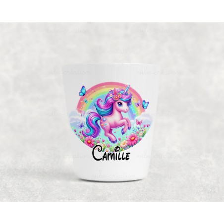 Gobelet enfant personnalisable, verre enfant, gobelet personnalisé Licorne, Princesses