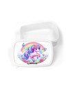 Boîte à goûter enfant personnalisable, boîte personnalisé, enfant maternelle Licorne