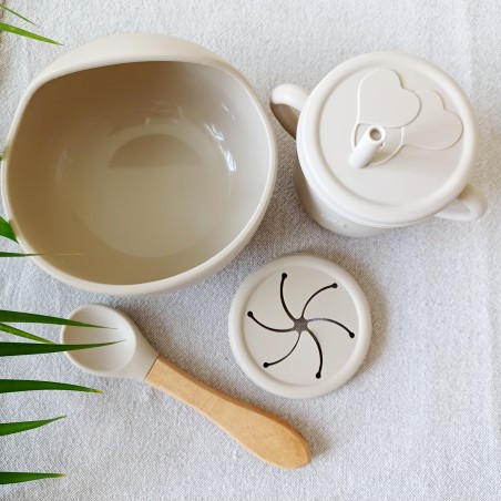 Set repas bol ventouse + tasse pour enfant personnalisé