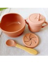 Set repas bol ventouse + tasse pour enfant personnalisé