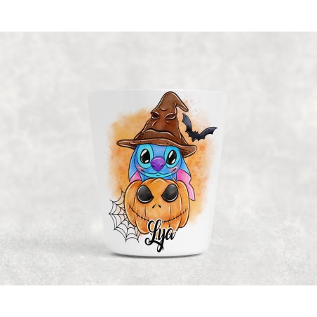 Gobelet enfant personnalisable, verre enfant, gobelet personnalisé Stitch Halloween